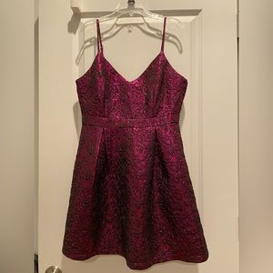 Lulus Shimmery A-Line Formal Mini Dress